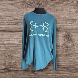 Under Armour Teal Long Sleeve Top Size L